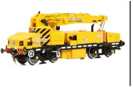 E87048 Plasser 12T YOB Crane unbranded Department Yellow OO Gauge